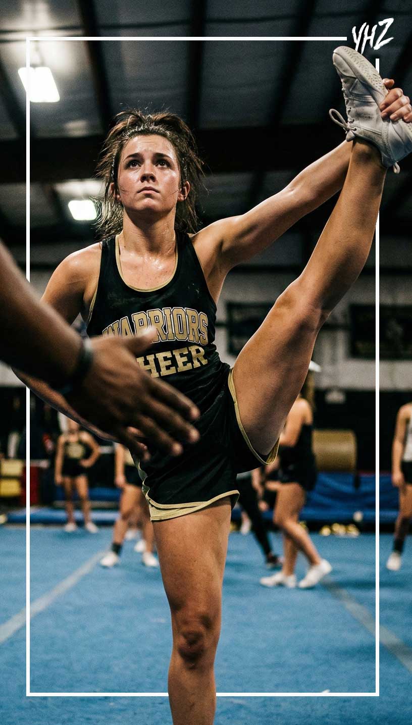 cheer heel stretch flyer heel stretch